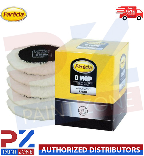 GML301 FARECLA 3 INCH LAMBS WOOL HOOK AND LOOP POLISHING PAD-BOX OF 5